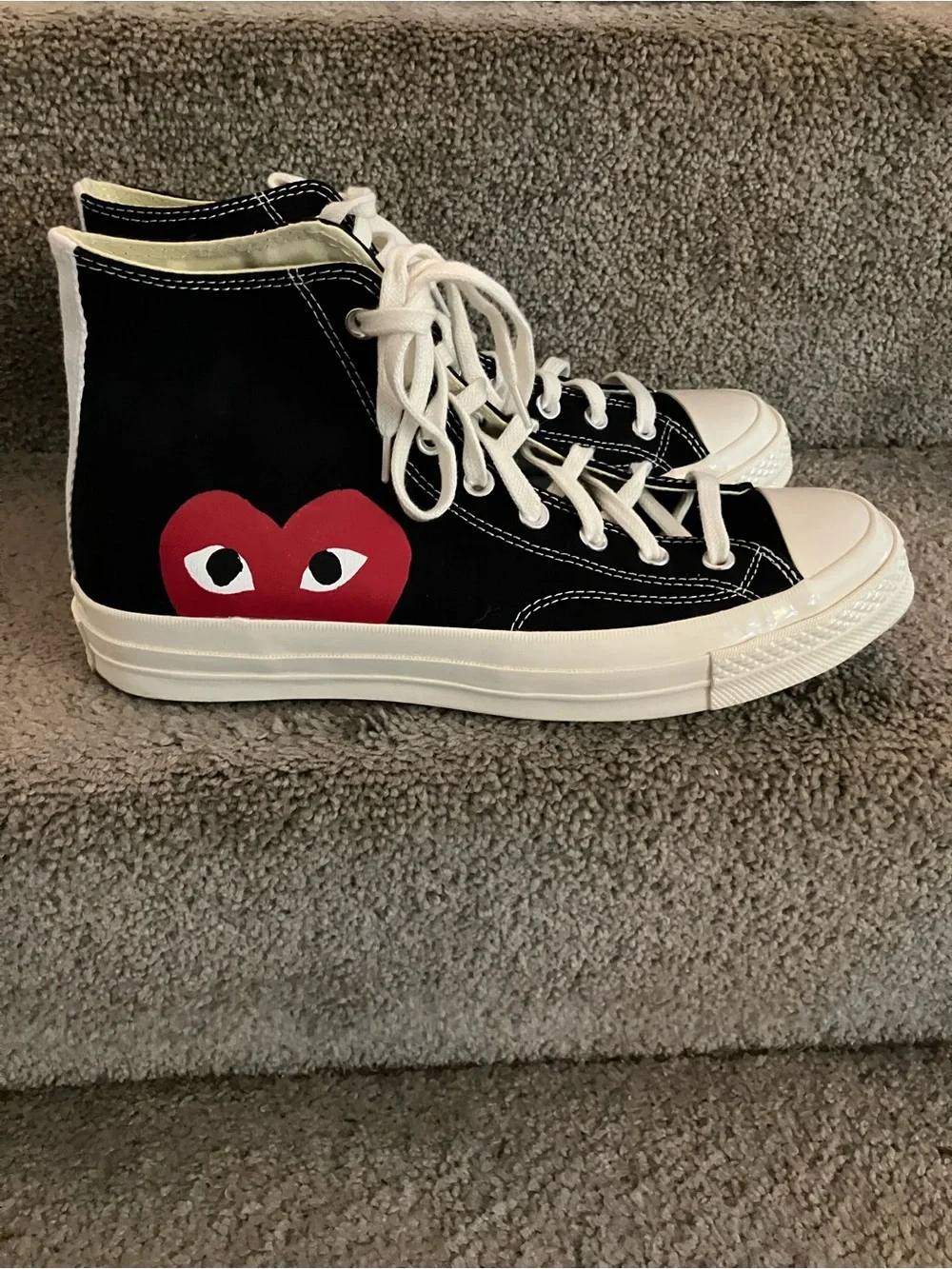 NWB CONVERSE X PLAY COMME DES GARÇONS CHUCK 70 HIGH TOP SNEAKERS MNS 10 WMS 12